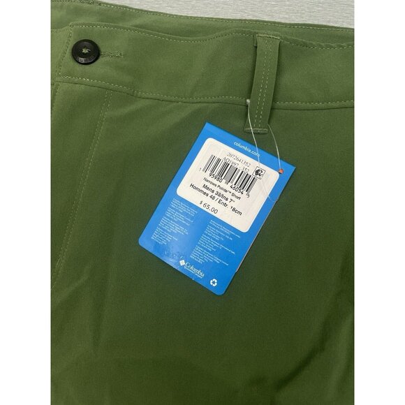 COLUMBIA  Men's Omni Shade 7" Active Shorts Size 38 Green sun protection UPF 50 - Picture 11 of 14